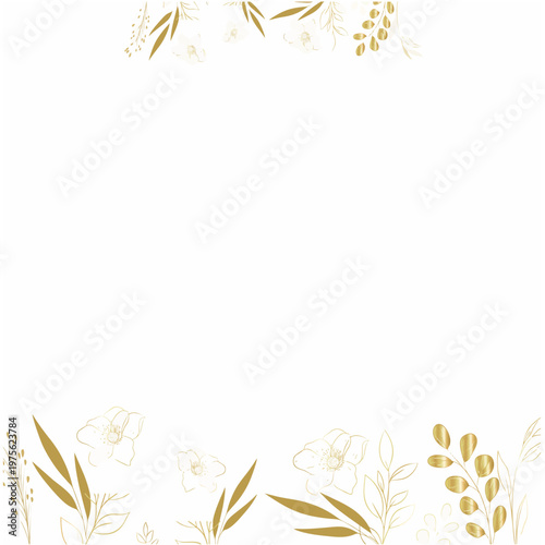 Soft floral background with delicate botanical elements, featuring light pastel tones, gentle leaves, and subtle blossoms arranged around a clean, airy space. The composition evokes elegance, calmness