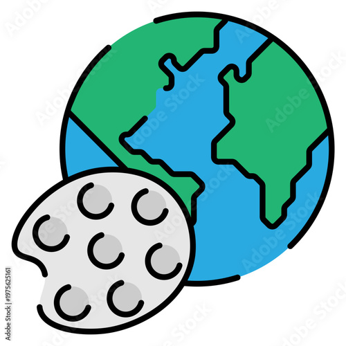 World Art Day Element