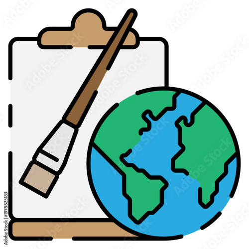 World Art Day Element