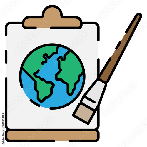 World Art Day Element