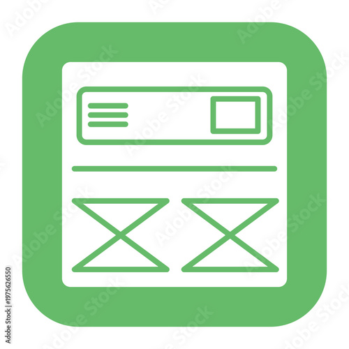 Low Fidelity Wireframe Icon