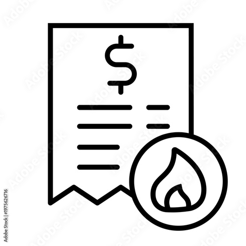 Natural gas icon vector. Propane Illustration sign. Gas supply symbol. Gas logo.