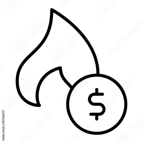 Natural gas icon vector. Propane Illustration sign. Gas supply symbol. Gas logo.