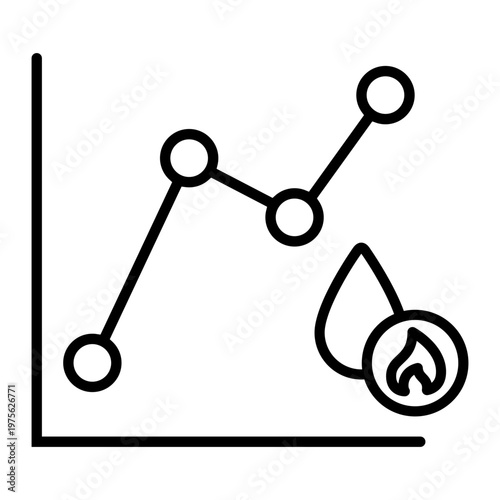 Natural gas icon vector. Propane Illustration sign. Gas supply symbol. Gas logo.