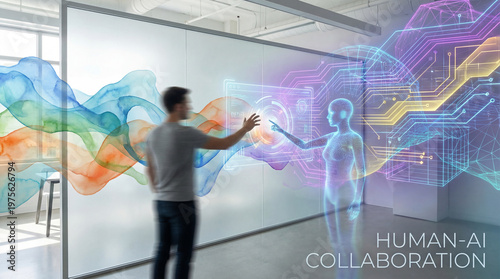 Harmonious Human-AI Collaboration on Advanced Digital Display Interface