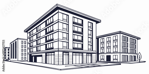 Rear view of a large, multi-story brick house with a two-car garage