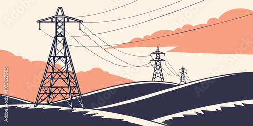 Wind turbine harnessing renewable energy in a mountainous landscape