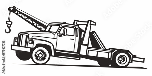 An old-fashioned pickup truck with a flatbed carrying a large wooden barrel