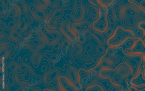 Contour map background. Vector geography scheme and terrain. Topography grid map.