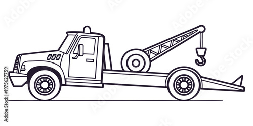 A dump truck with an open bed carrying construction materials