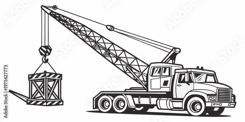 A black and white illustration of a steam locomotive pulling passenger cars