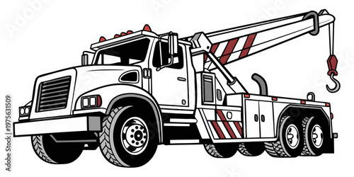 A white pickup truck with a flatbed towing a utility trailer