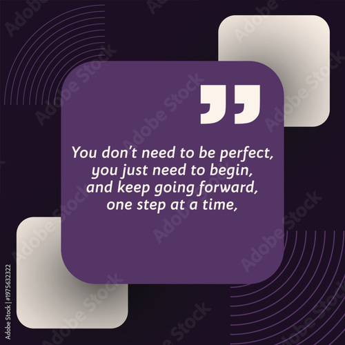 Motivational Quote regarding obesity, Vector illustration