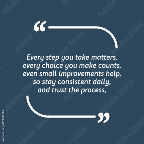 Motivational Quote regarding obesity, Vector illustration