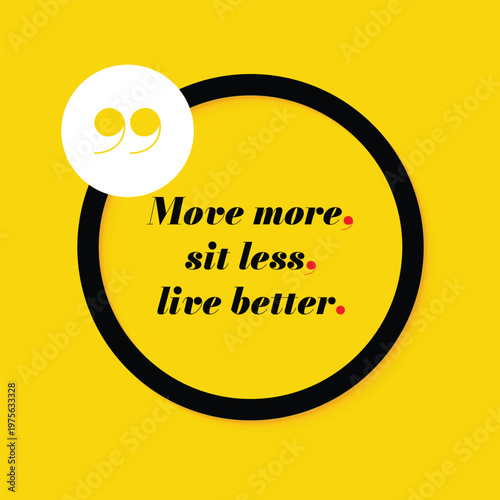 Motivational Quote regarding obesity, Vector illustration
