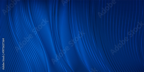 Black dark navy blue silver abstract pattern background. Geometric shape. Line triangle angle fold polygon diamond 3D. Color gradient ombre. Rough grain noise. Light shadow. Matte shimmer. Minimum.