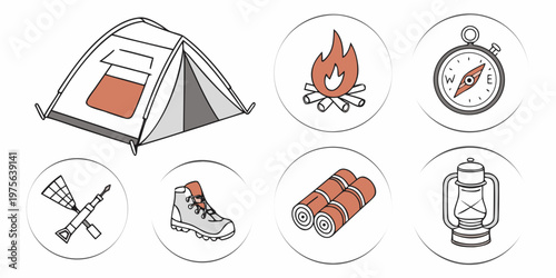 A collection of diverse architectural and structural symbols