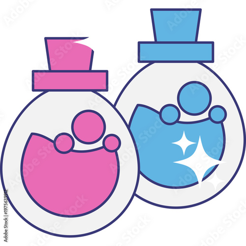 Magic Potion Bottles Icon