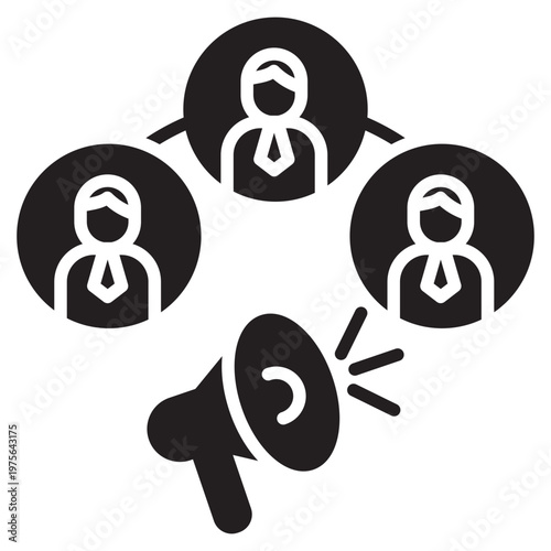 Affiliate Ads Glyph Icon