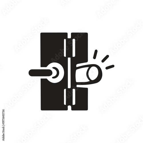 Essential door stop in use illustrating protection for walls and furniture from impact