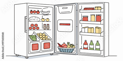 Cute cartoon character with an expressive face and colorful buttons