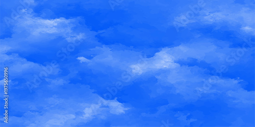 azure sky filled with fluffy clouds, offering a sense of serenity and boundless openness. Capturing the essence of a bright, clear day.