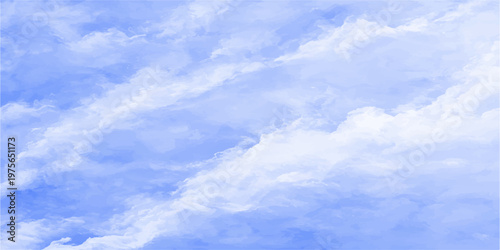 billowy cumulus clouds float gracefully against the vibrant canvas of the atmosphere, evoking a sense of tranquility and awe.