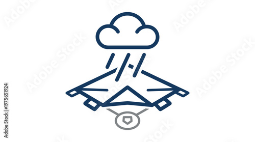 Weatherproof Roof Protection Icon
