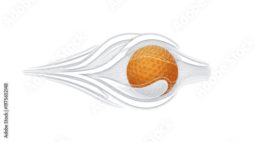 Abstract Golf Ball and Tee Design