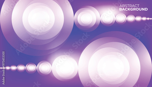 Abstract Purple Gradient Circle Light Background Vector