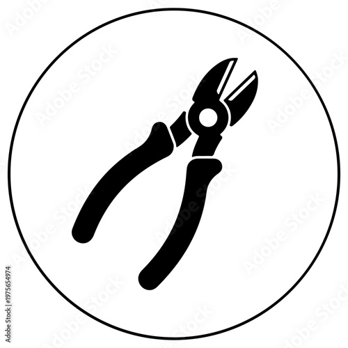 Wire Cutters Icon (Diagonal Cutters)