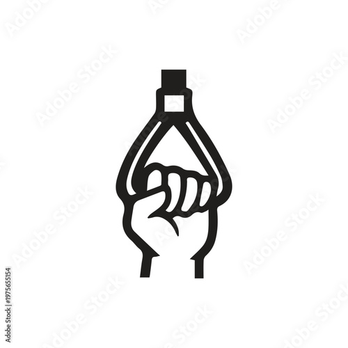 Photography Secure handhold for commuters icon illustrating balance and support during trave