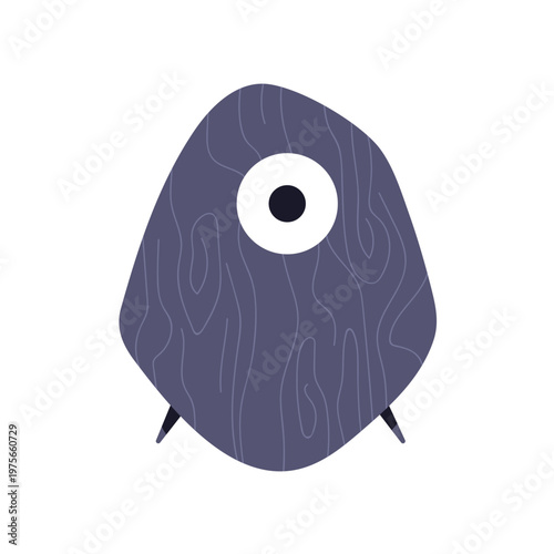 Wooden coffee table with cup on top. Modern wood small furniture, above view, for stylish trendy interior design and floor plan. Flat vector illustration isolated on white background