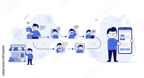 People interacting with technology.