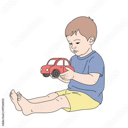 Kids play together in kindergarden. Children, play together having fun, fooling around in fine good mood, on playroom, playground. Preschool kids have fun. Children's activity in the kinder garden