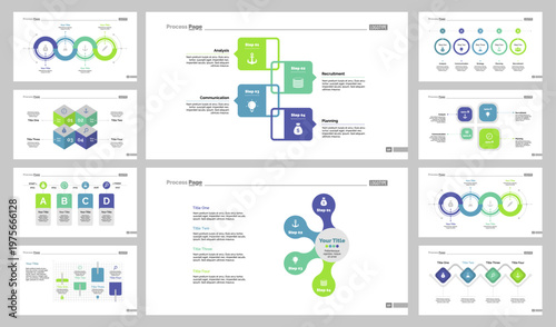 Ten Management Slide Templates Set