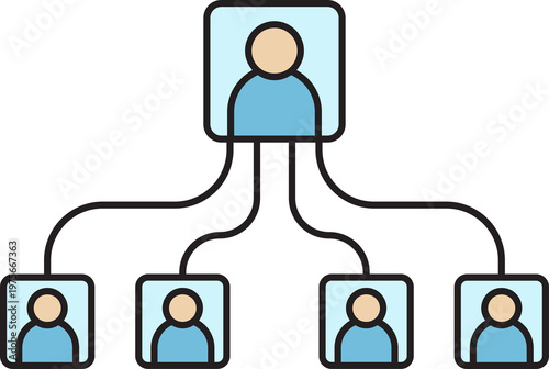 Organizational Hierarchy Icon
