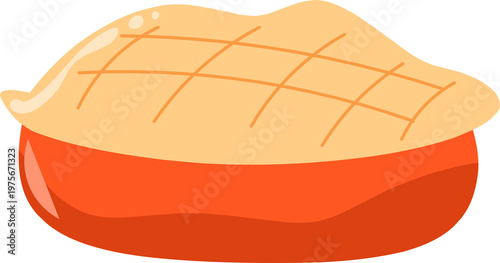 Lattice Crust Baked Dish Illustration