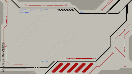 Abstract technology horizontal background with cyberpunk style design