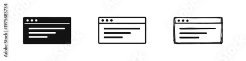 Document or web page icon with text lines, representing online content or forms.