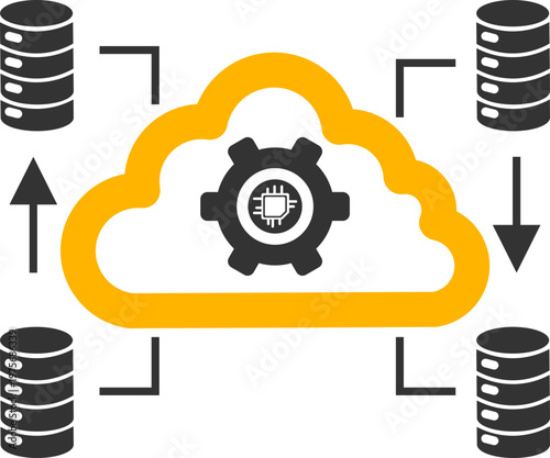 Cloud Integration Dual Tone Icon