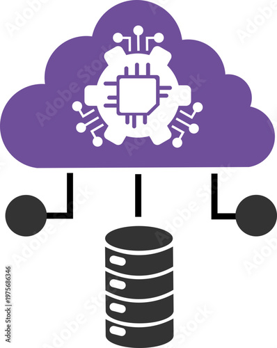 Cloud Integration Dual Tone Icon
