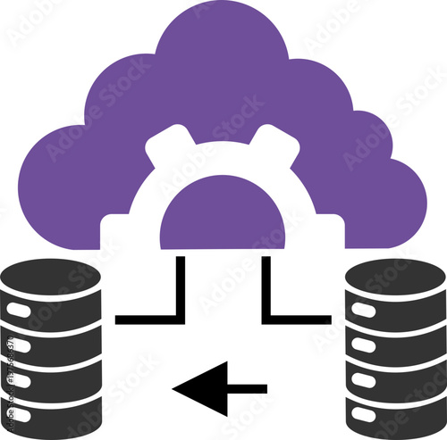 Cloud Integration Dual Tone Icon