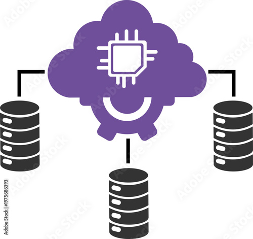 Cloud Integration Dual Tone Icon