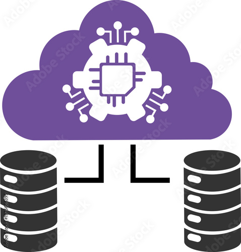 Cloud Integration Dual Tone Icon