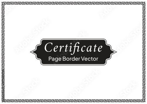 Decorative Page Border Design and Ornamental Frame Vector