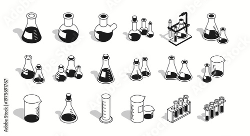 Laboratory equipment and science tools.