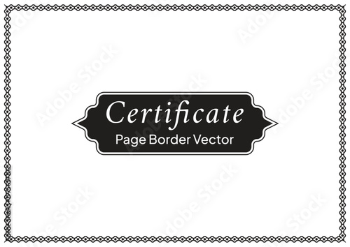Decorative Page Border Design and Ornamental Frame Vector