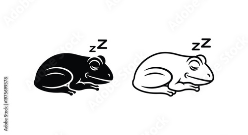 Sleepy Mice Cartoon Cute Rodents Zzz Illustrations Vector