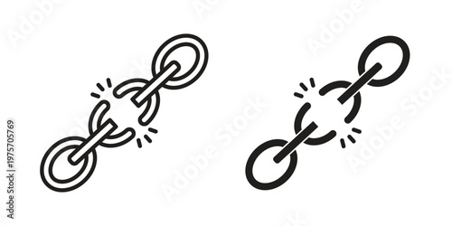Weakness icon vector design set. Icon Symbol Black Outline and Solid